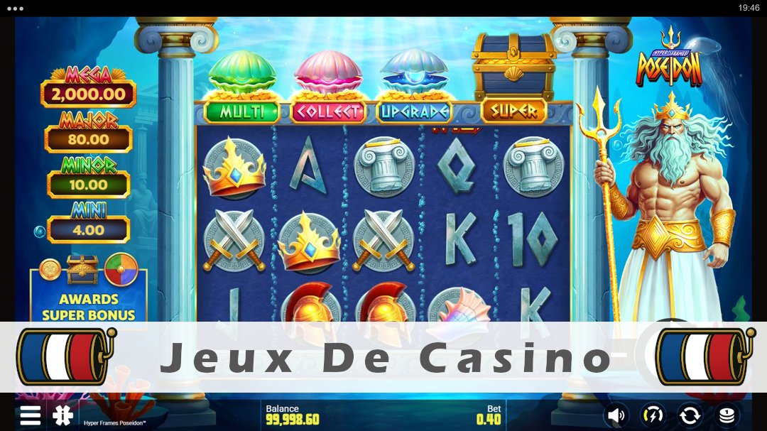 Démo de la machine à sous Hyper Frames Poseidon