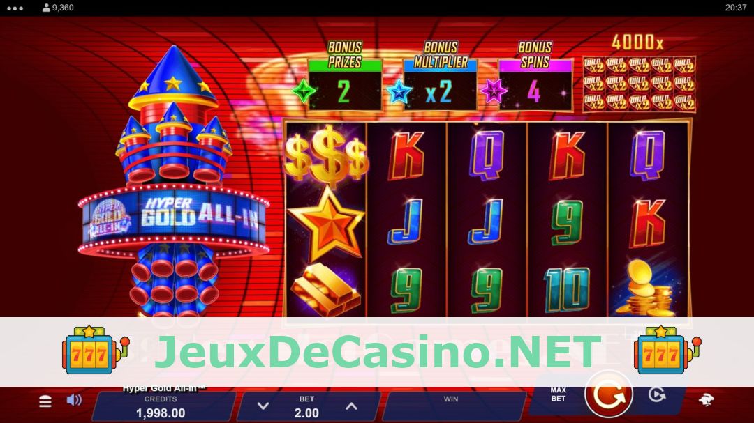 Démo de la machine à sous Hyper Gold All-In