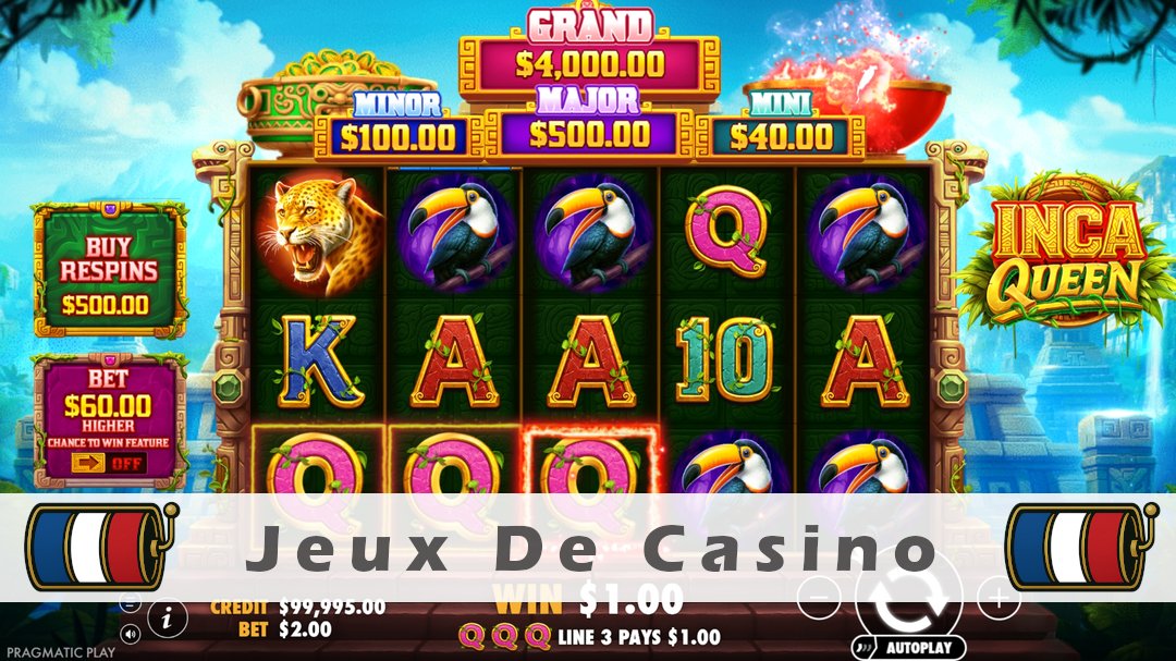 Démo de la machine à sous Inca Queen
