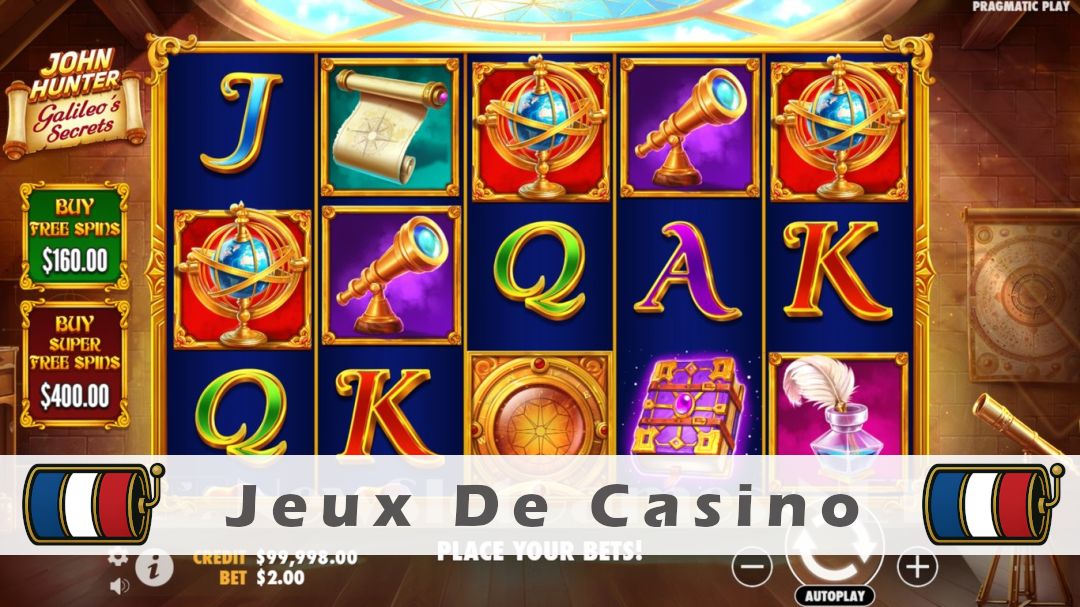 Démo de la machine à sous John Hunter and Galileos Secrets