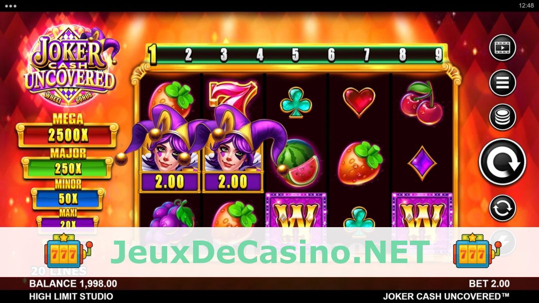 Démo de la machine à sous Joker Cash Uncovered