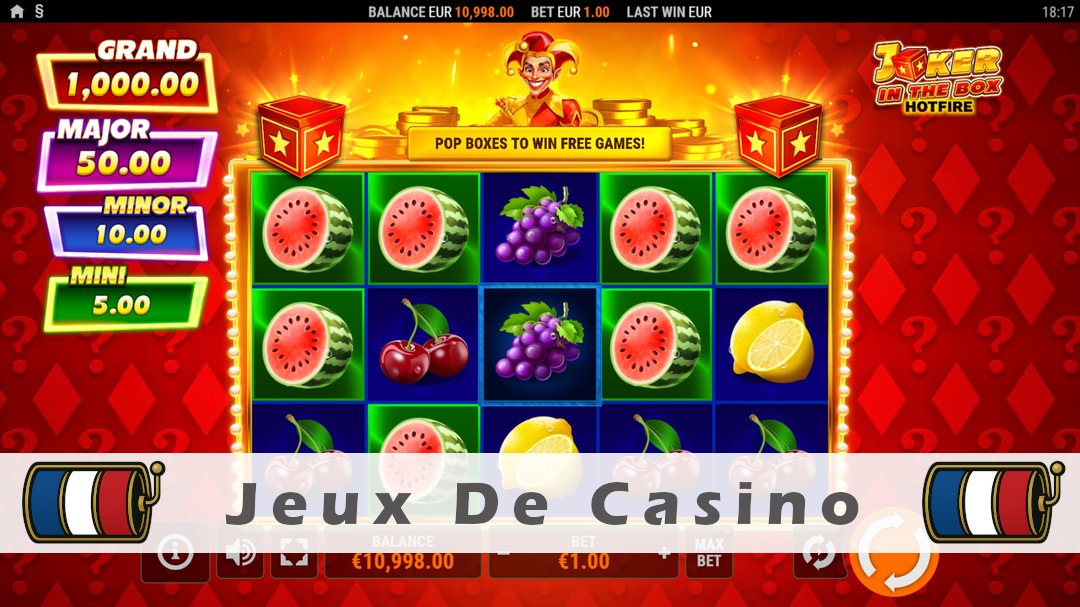 Démo de la machine à sous Joker in the Box Hotfire