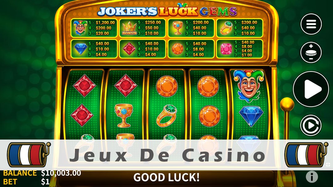 Démo de la machine à sous Jokers Luck Gems