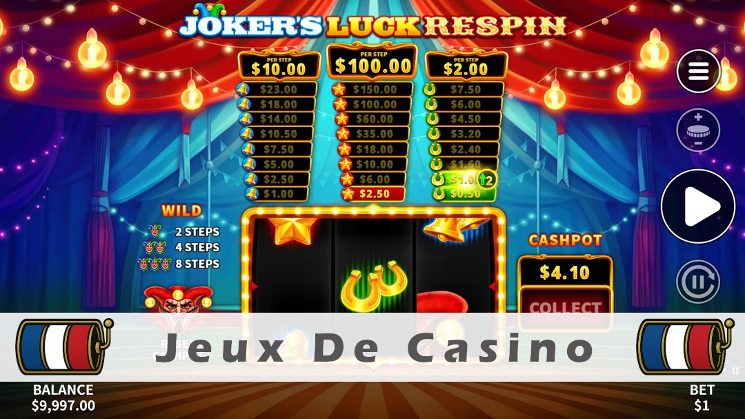 Démo de la machine à sous Jokers Luck Respin