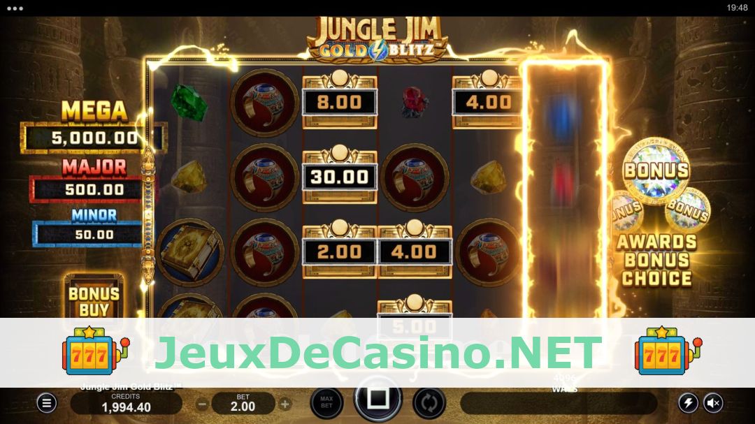 Démo de la machine à sous Jungle Jim Gold Blitz