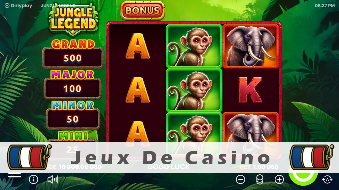 Démo de la machine à sous Jungle Legend