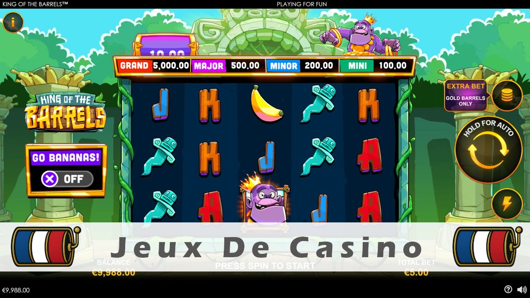 Démo de la machine à sous King of the Barrels
