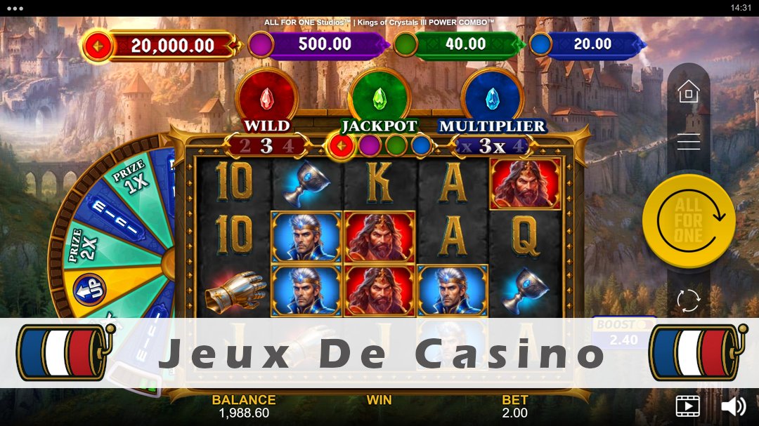 Démo de la machine à sous Kings of Crystals III Power Combo