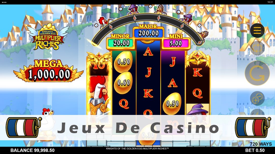 Démo de la machine à sous Knights of the Golden Egg Multiplier Riches