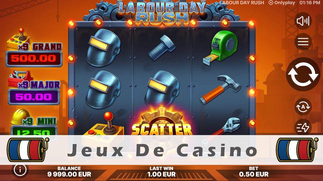 Démo de la machine à sous Labour Day Rush