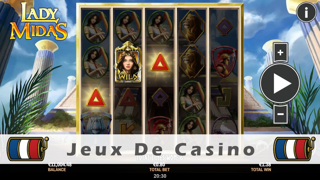 Démo de la machine à sous Lady Midas