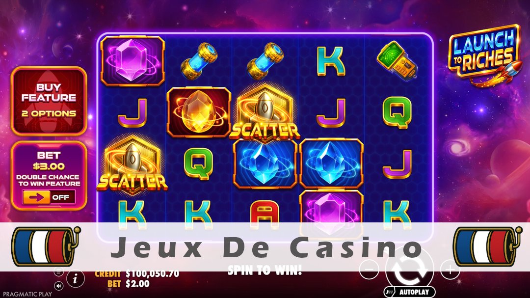 Démo de la machine à sous Launch to Riches
