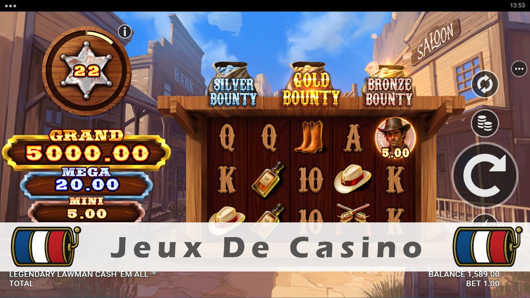 Démo de la machine à sous Legendary Lawman Cash Em All