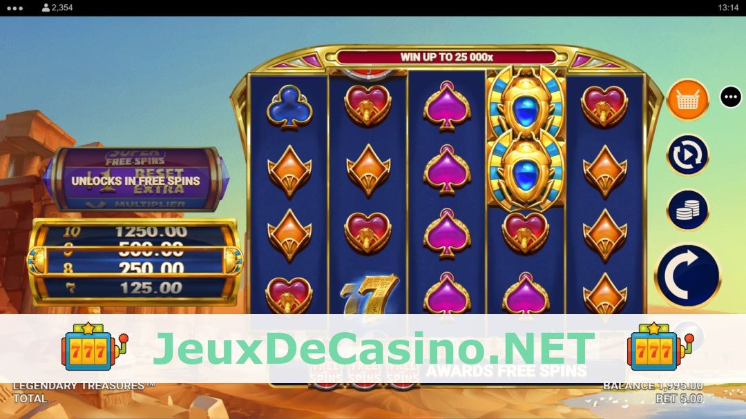 Démo de la machine à sous Legendary Treasures