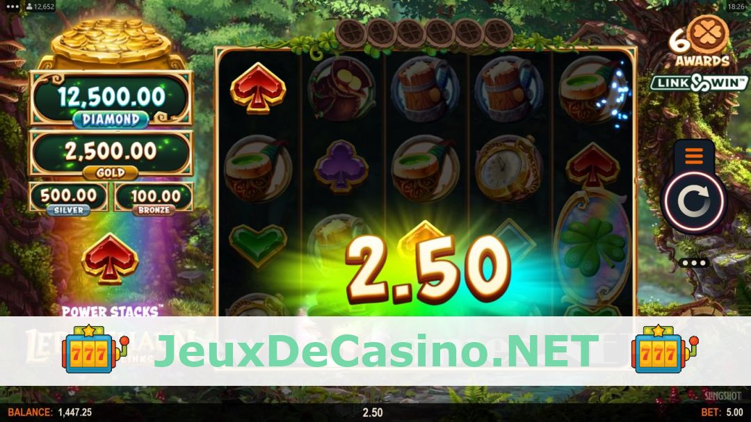 Démo de la machine à sous Leprechaun Links