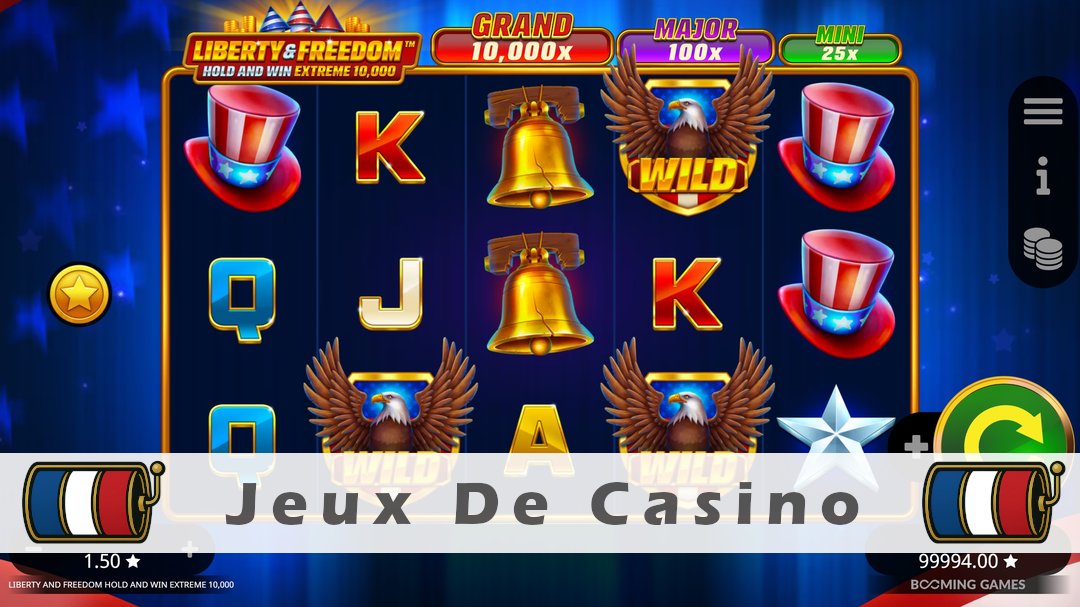 Démo de la machine à sous Liberty and Freedom Hold and Win Extreme 10,000