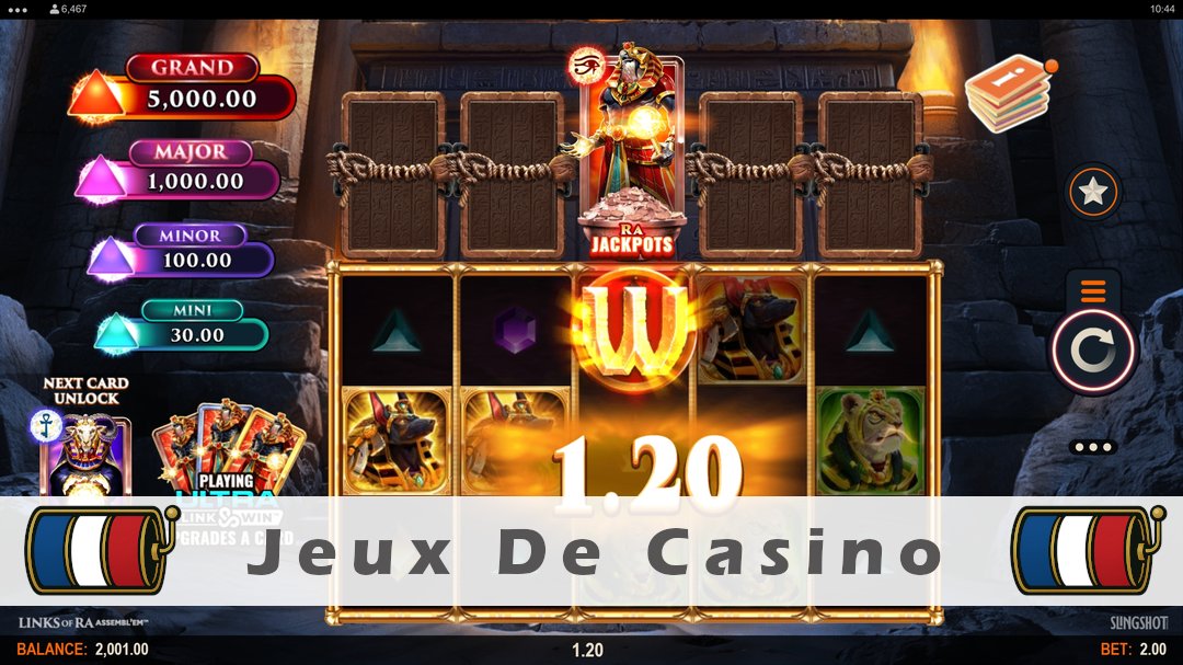 Démo de la machine à sous Links of Ra Assemblem Power Combo