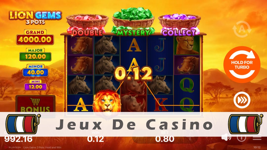 Démo de la machine à sous Lion Gems 3 Pots Hold and Win