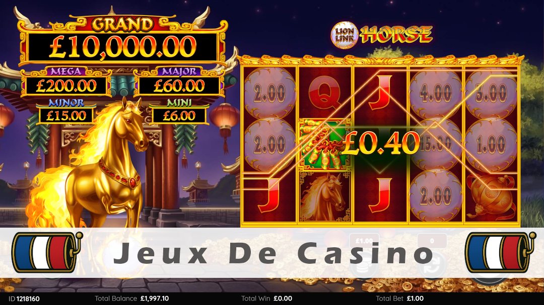 Démo de la machine à sous Lion Link Horse