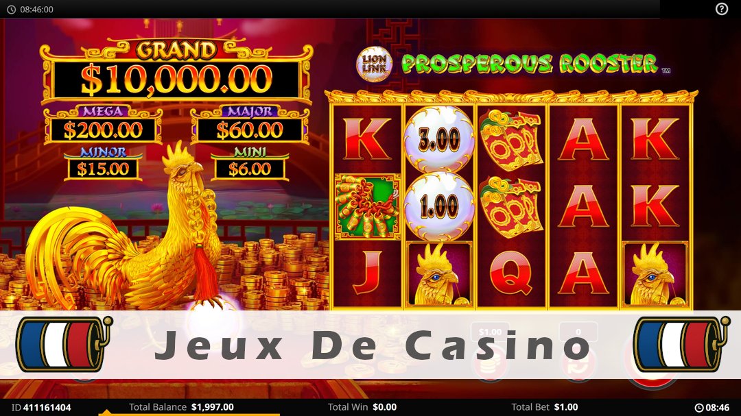 Démo de la machine à sous Lion Link Prosperous Rooster