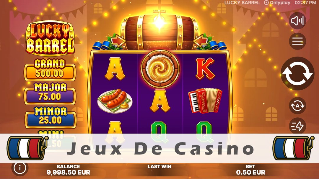 Démo de la machine à sous Lucky Barrel