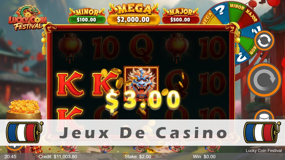 Démo de la machine à sous Lucky Coin Festival