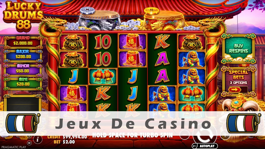 Démo de la machine à sous Lucky Drums 88
