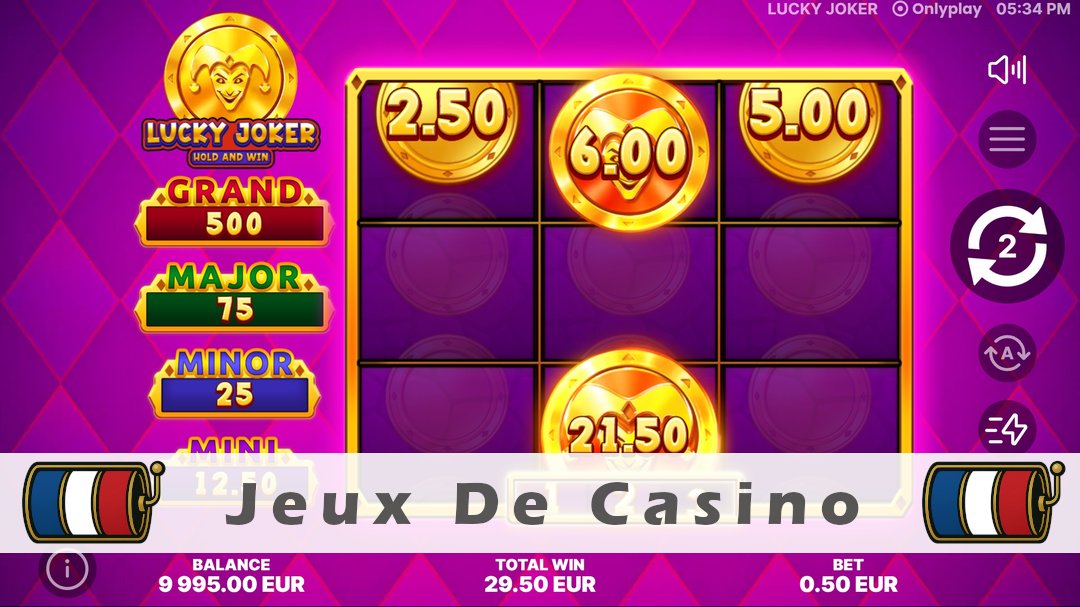 Démo de la machine à sous Lucky Joker Hold and Win