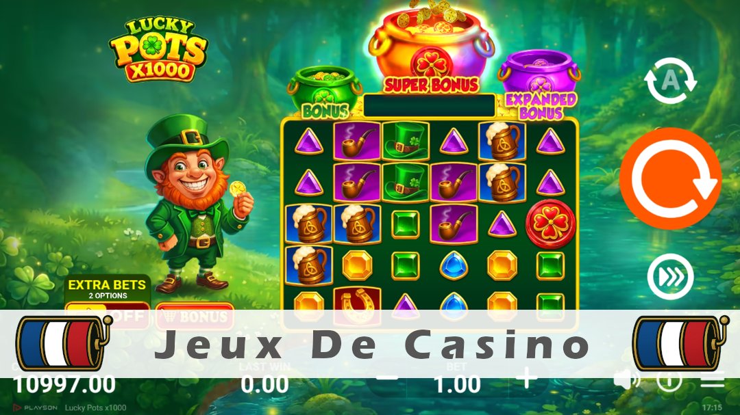 Démo de la machine à sous Lucky Pots x1000
