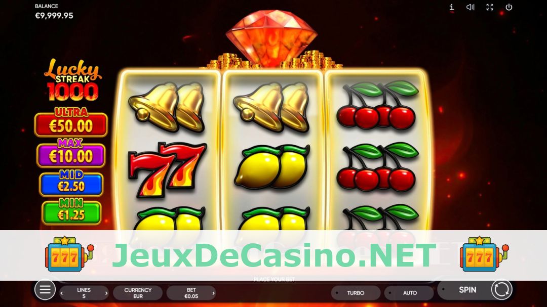 Démo de la machine à sous Lucky Streak 1000