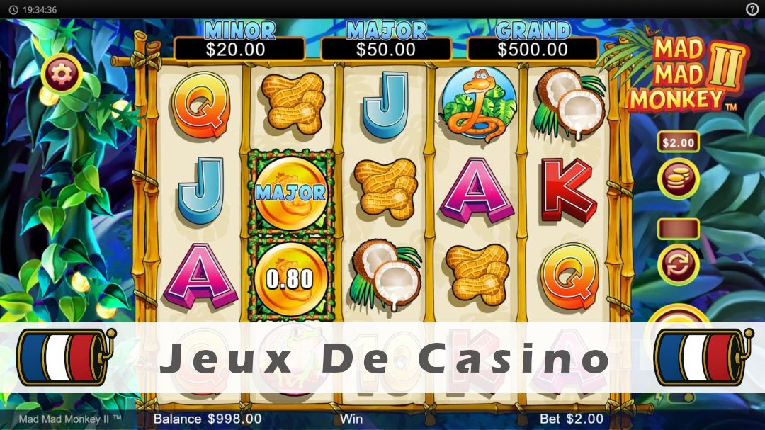Démo de la machine à sous Mad Mad Monkey 2