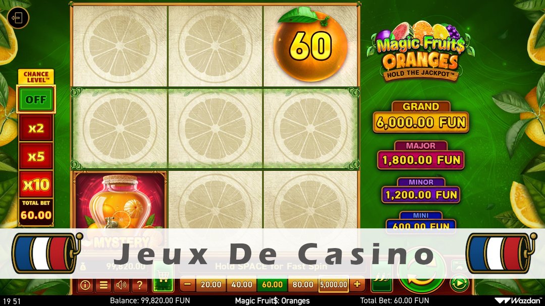 Démo de la machine à sous Magic Fruits Oranges