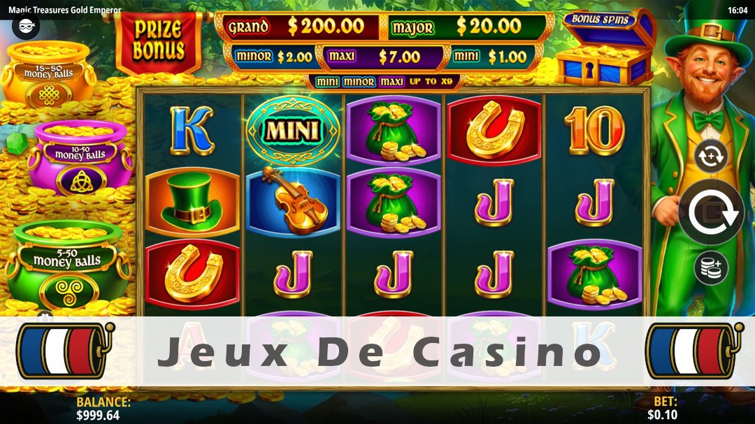 Démo de la machine à sous Magic Treasures Gold Enchanted Shamrock