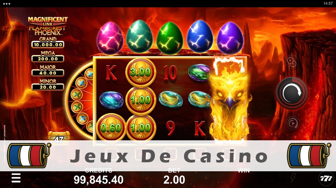 Démo de la machine à sous Magnificent Link Flamecrest Phoenix