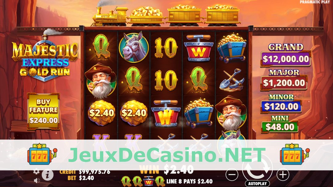 Démo de la machine à sous Majestic Express Gold Run