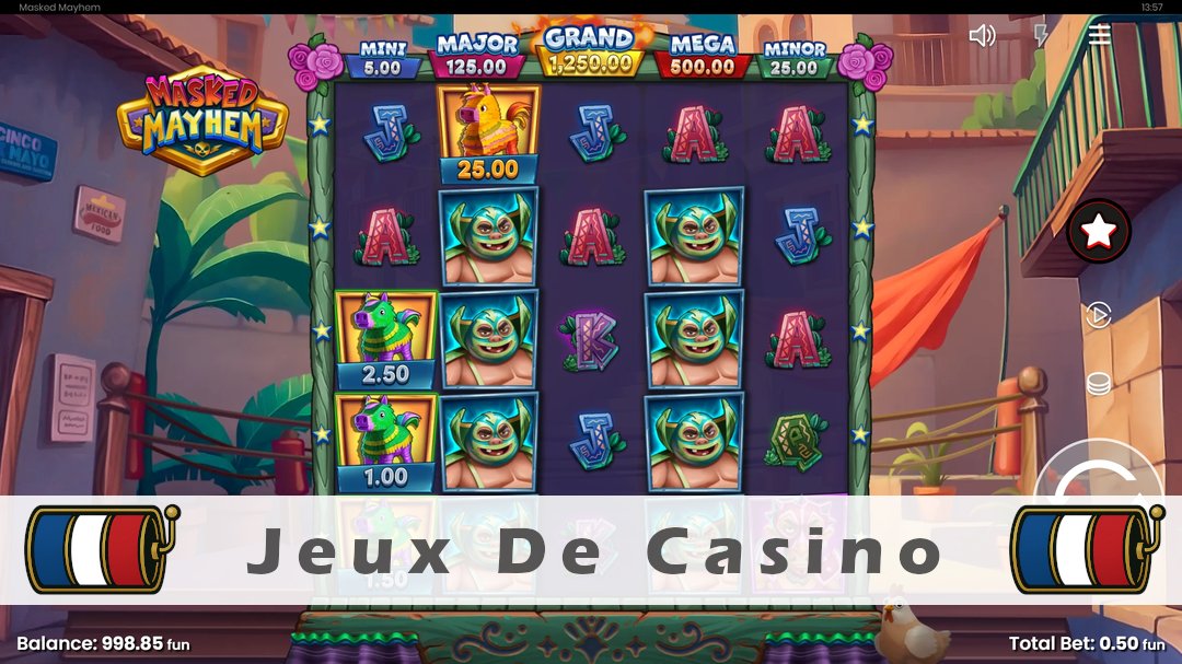 Démo de la machine à sous Masked Mayhem