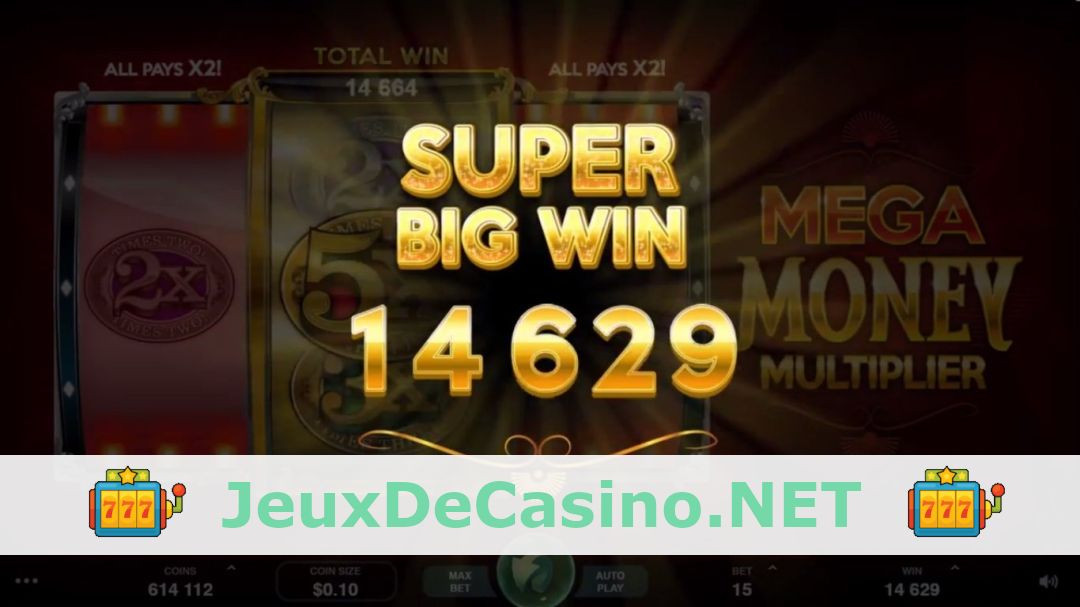 Démo de la machine à sous Mega Money Multiplier