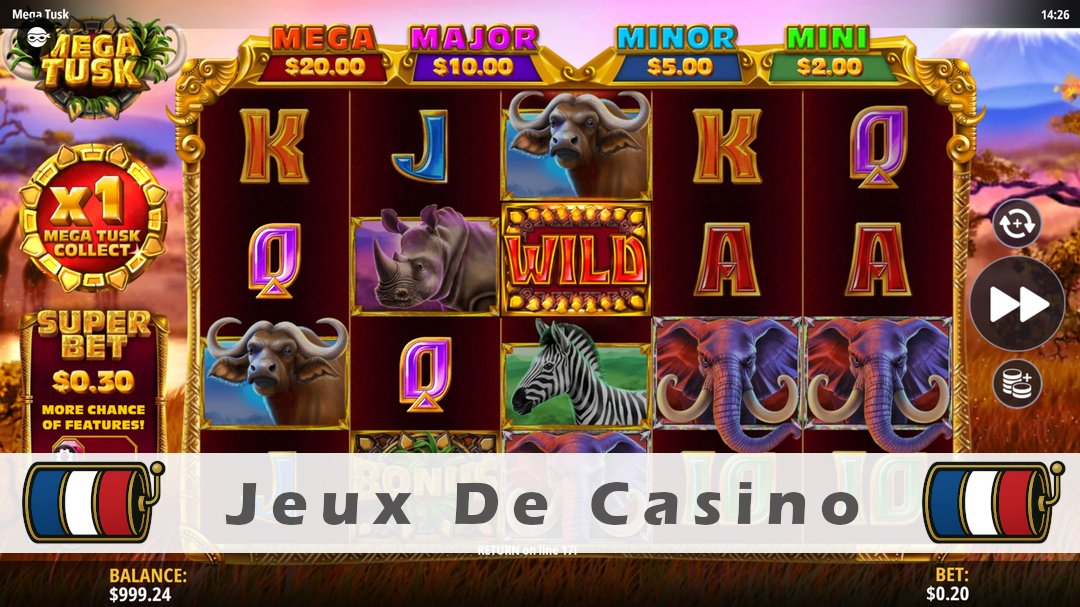 Démo de la machine à sous Mega Tusk
