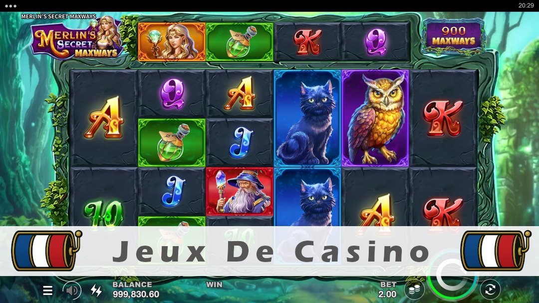 Démo de la machine à sous Merlins Secret Maxways
