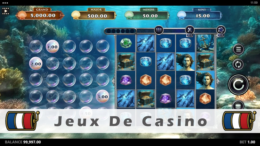 Démo de la machine à sous Mermaids Millions Cashingo