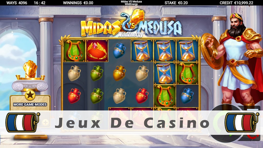 Démo de la machine à sous Midas VS Medusa WildEnergy