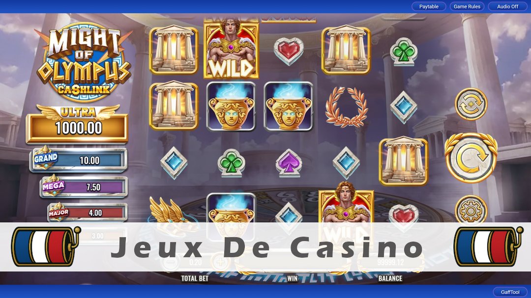 Démo de la machine à sous Might of Olympus