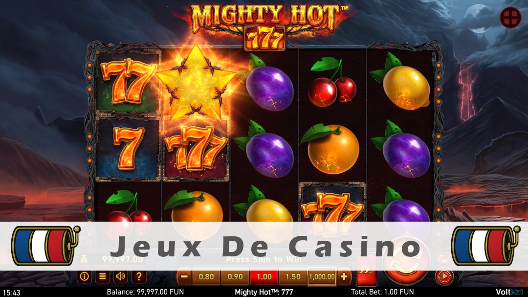 Démo de la machine à sous Mighty Hot 777