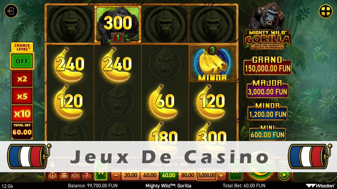Démo de la machine à sous Mighty Wild Gorilla