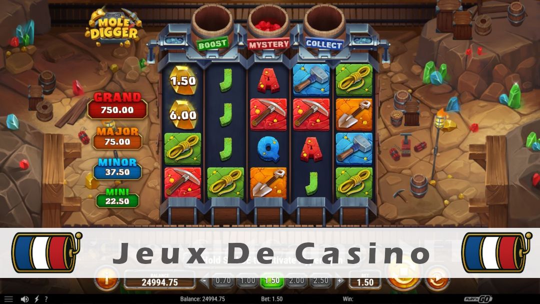 Démo de la machine à sous Mole Digger