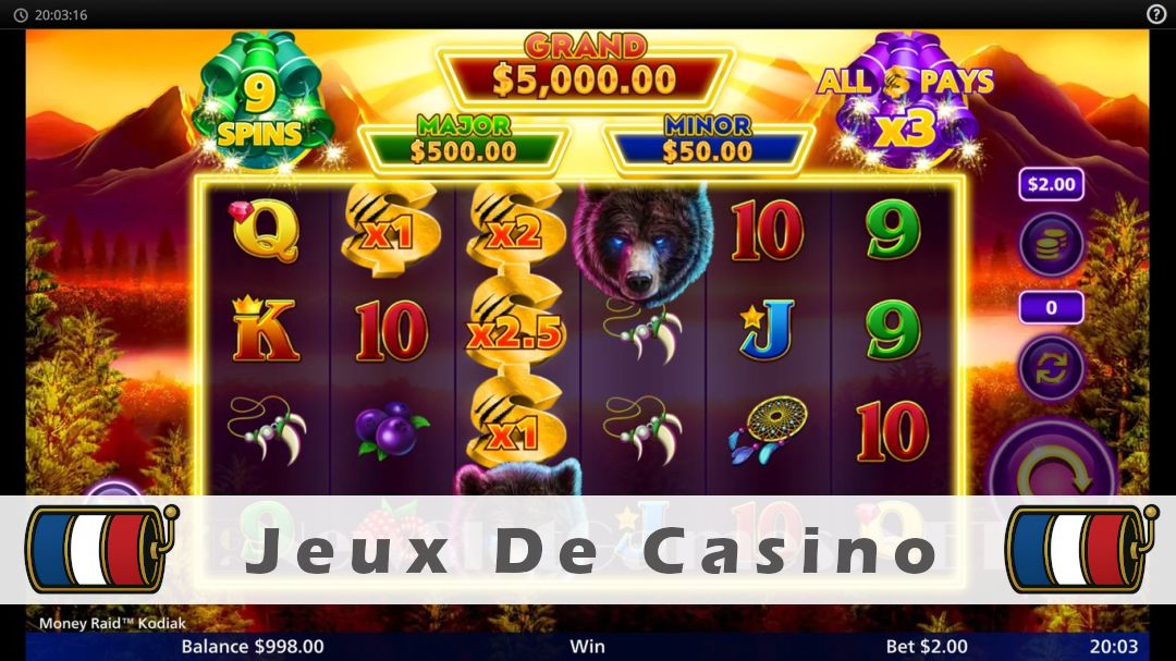 Démo de la machine à sous Money Raid Kodiak