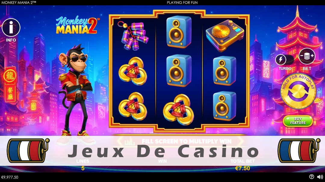Démo de la machine à sous Monkey Mania 2