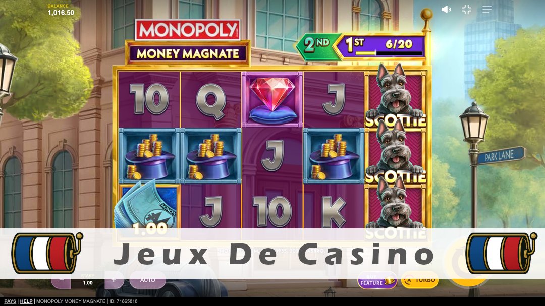 Démo de la machine à sous Monopoly Money Magnate