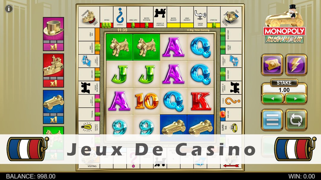 Démo de la machine à sous Monopoly Rush Hour