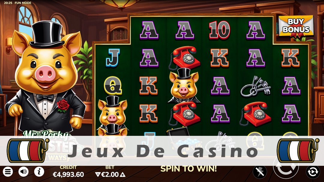 Démo de la machine à sous Mr. Porky Bankster